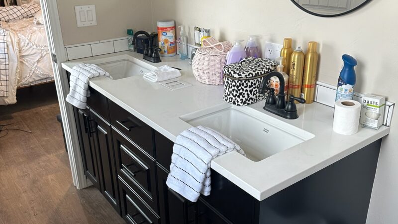 50 - Bath Remodel Southern Idaho Double vanity bathroom remodel Magic Valley