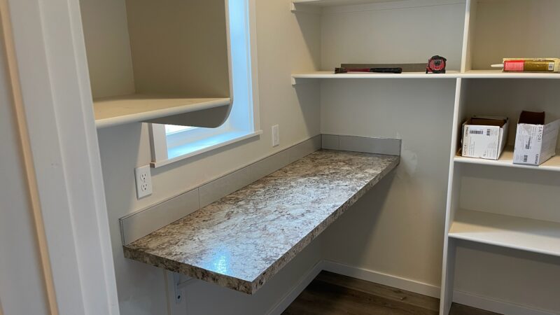 Custom Homes Hansen Custom utility room storage Magic Valley