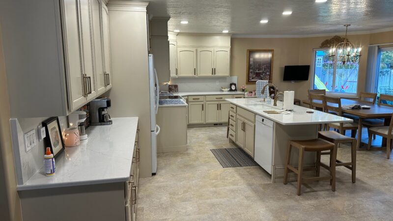 Kitchen island installation Kitchen renovation Twin Falls Idaho