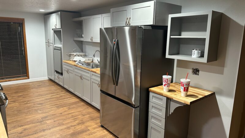 Kitchen open shelving Kitchen remodeling contractor Southern Idaho area